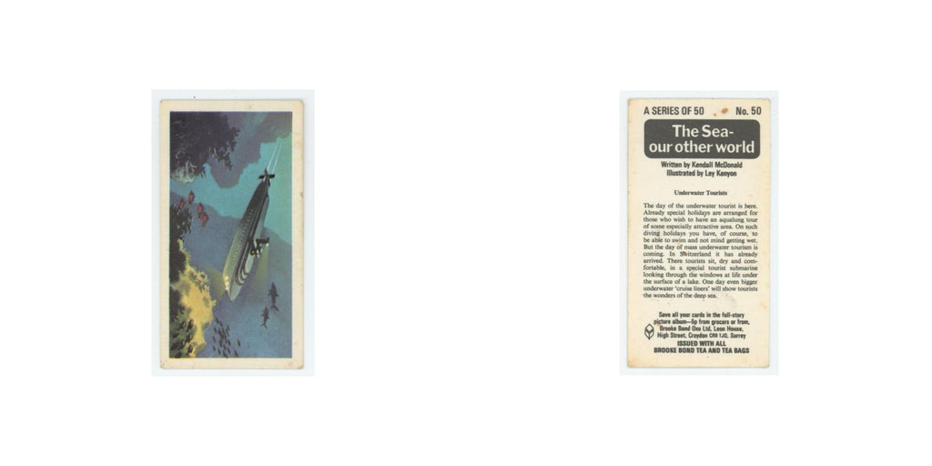 1974 Brooke Bond The Sea Our Other World Underwater Tourists #50