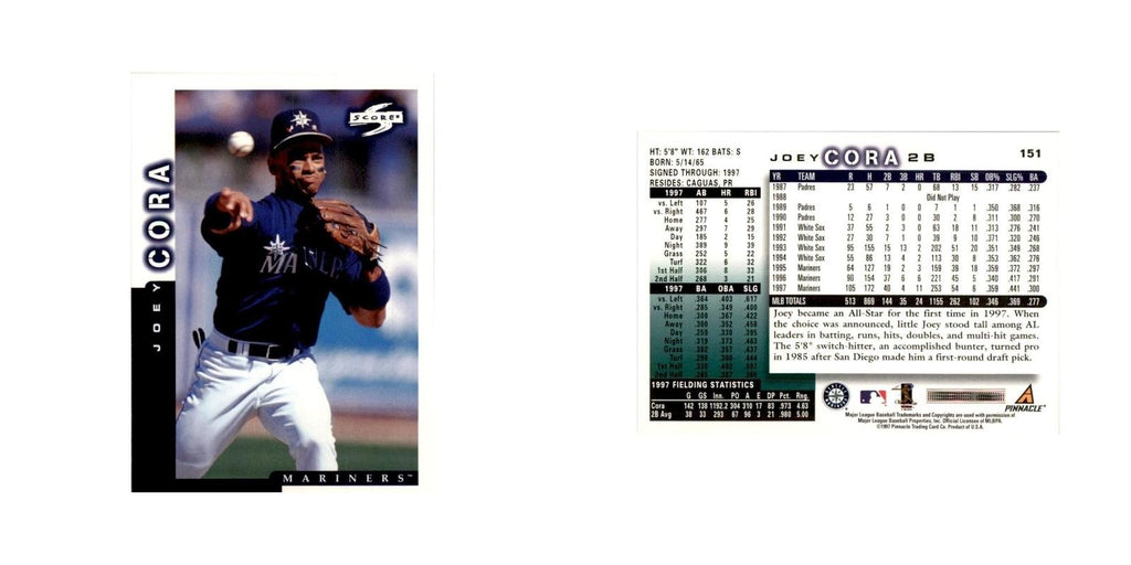 1998 Score Joey Cora Baseball Cards #151