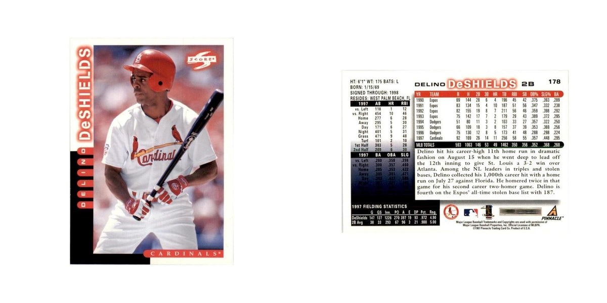 1998 Score Delino DeShields Baseball Cards #178
