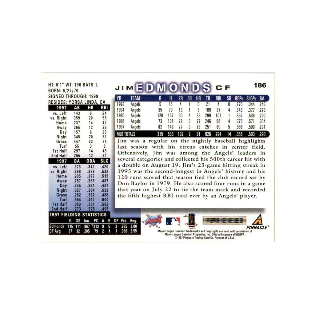 1998 Score Jim Edmonds Baseball Cards #186