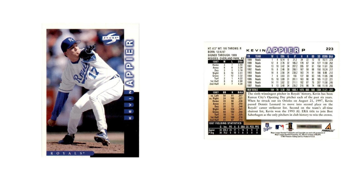 1998 Score Kevin Appier Baseball Cards #223