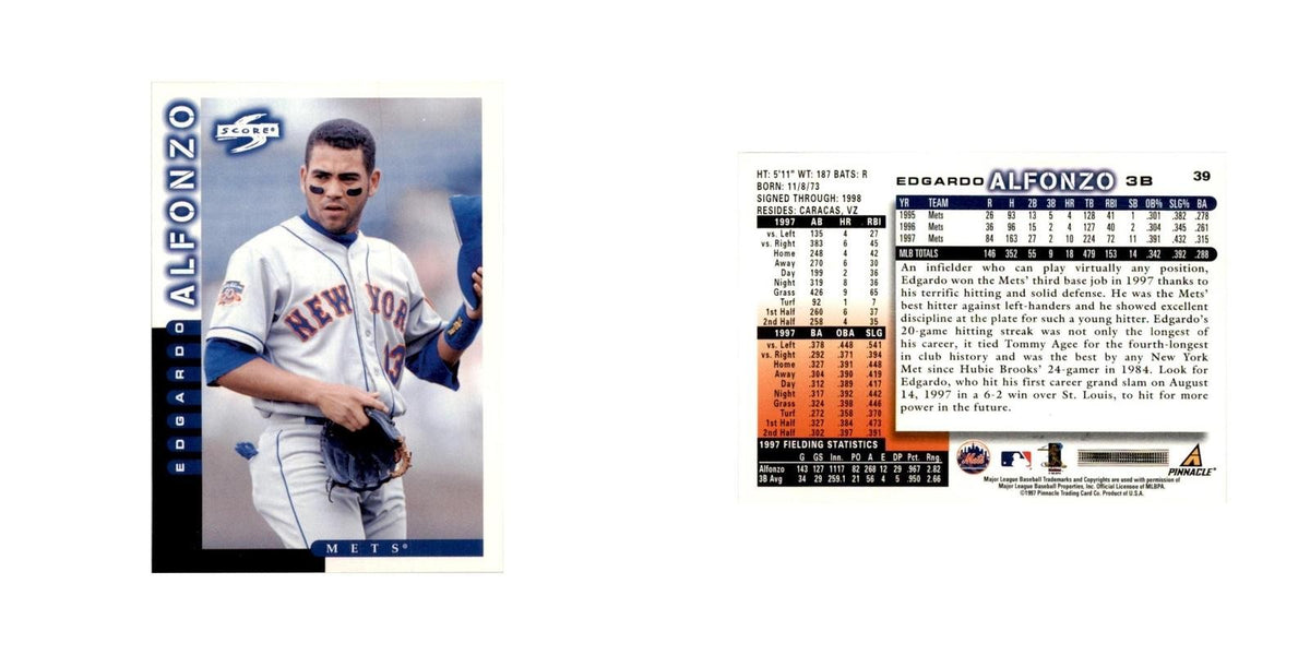 1998 Score Edgardo Alfonzo Baseball Cards #39