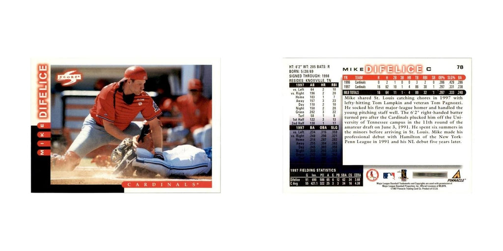 1998 Score Mike Difelice Baseball Cards #78