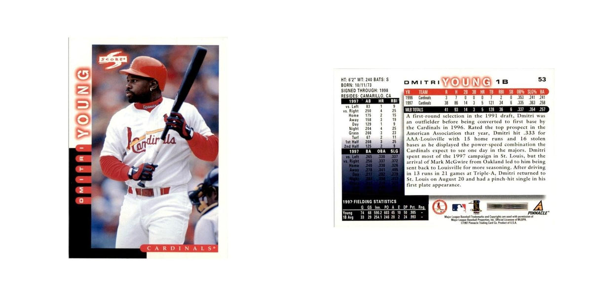 1998 Score Dmitri Young Baseball Cards #53