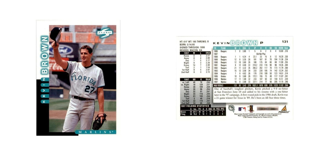 1998 Score Kevin Brown Baseball Cards #131