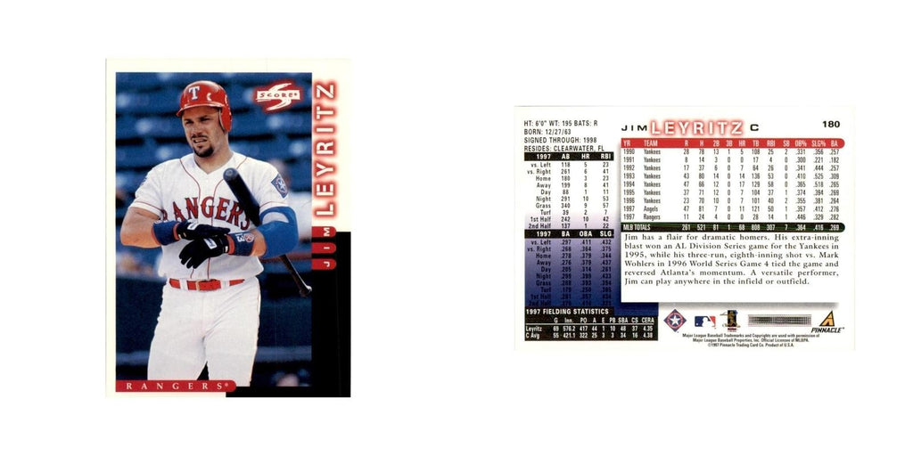 1998 Score Jim Leyritz Baseball Cards #180