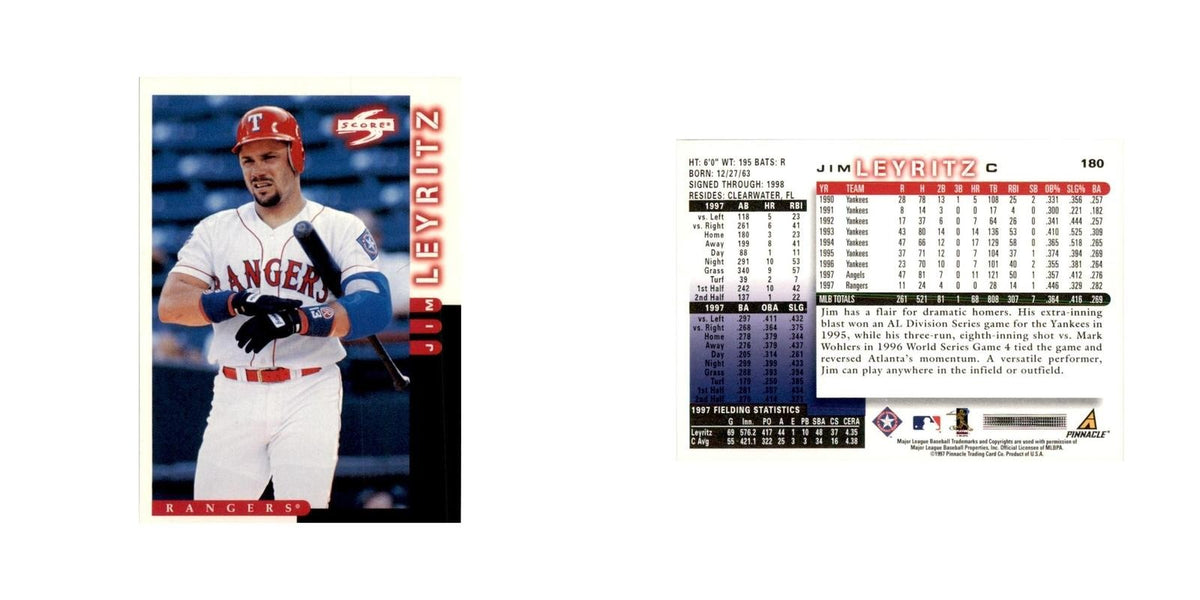 1998 Score Jim Leyritz Baseball Cards #180