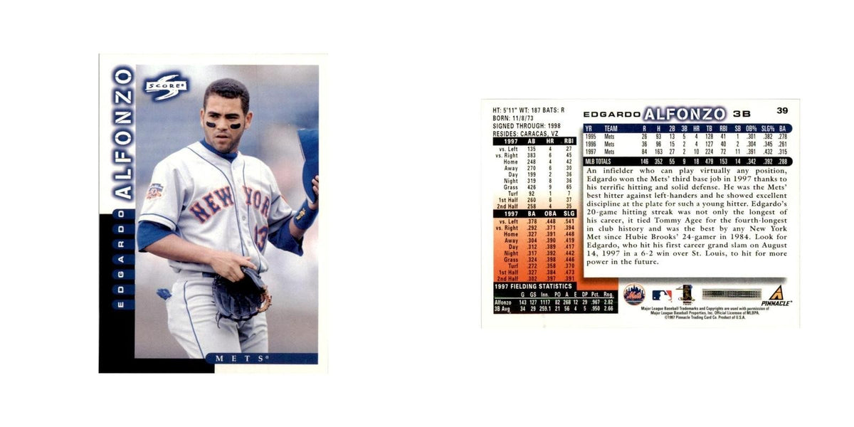 1998 Score Edgardo Alfonzo Baseball Cards #39