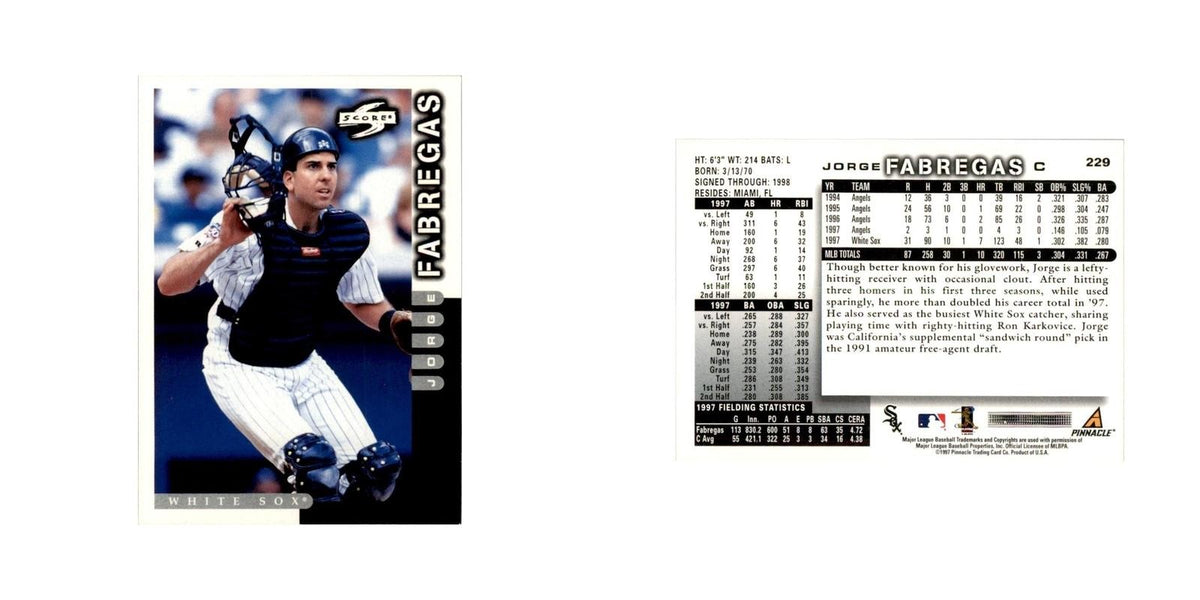 1998 Score Jorge Fabregas Baseball Cards #229