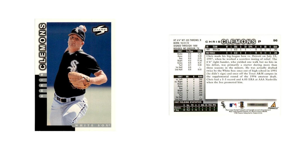 1998 Score Chris Clemons Baseball Cards #96