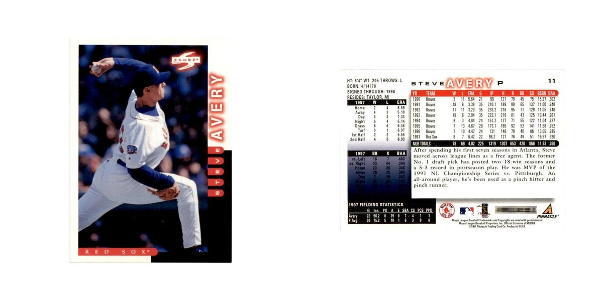 1998 Score Steve Avery Baseball Cards #11
