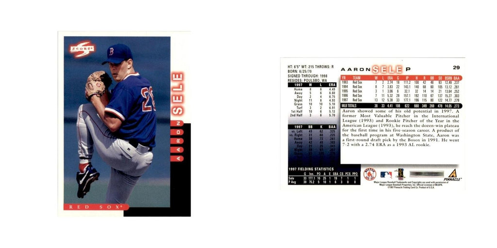 1998 Score Aaron Sele Baseball Cards #29