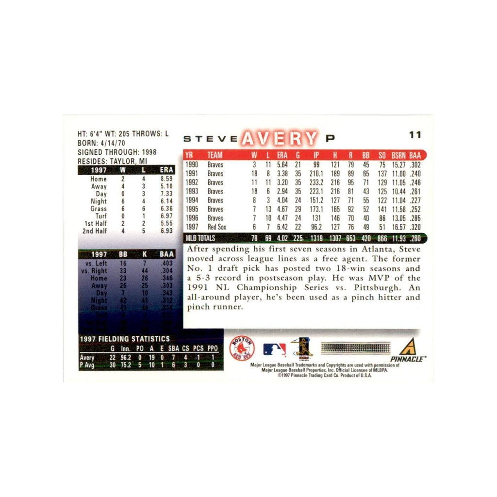 1998 Score Steve Avery Baseball Cards #11