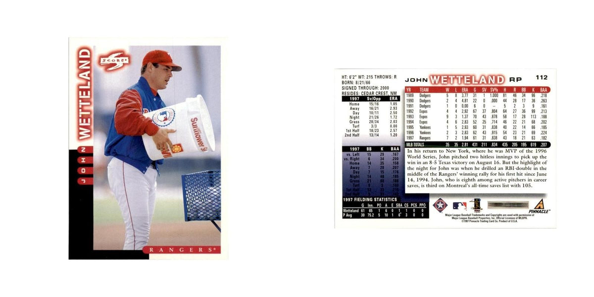 1998 Score John Wetteland Baseball Cards #112