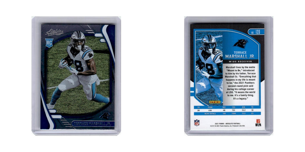 Terrace Marshall Jr. Rookie 2021 Panini Absolute #120 Carolina Panthers NM