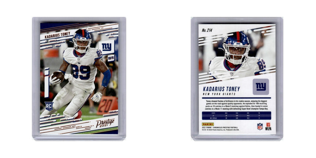 Kadarius Toney Rookie 2021 Panini Prestige #214 New York Giants Football Card NM