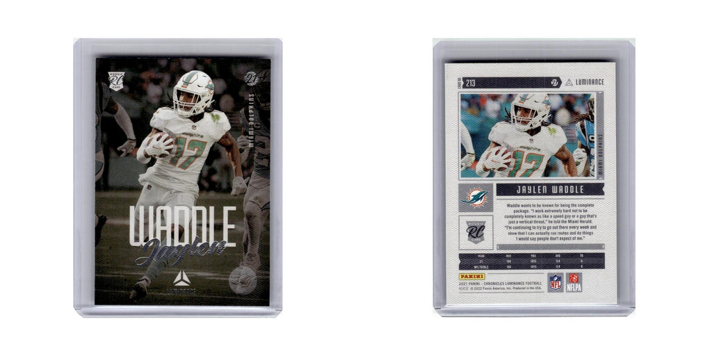 Jaylen Waddle Rookie 2021 Panini Chronicles Luminance #213 Miami Dolphins NM