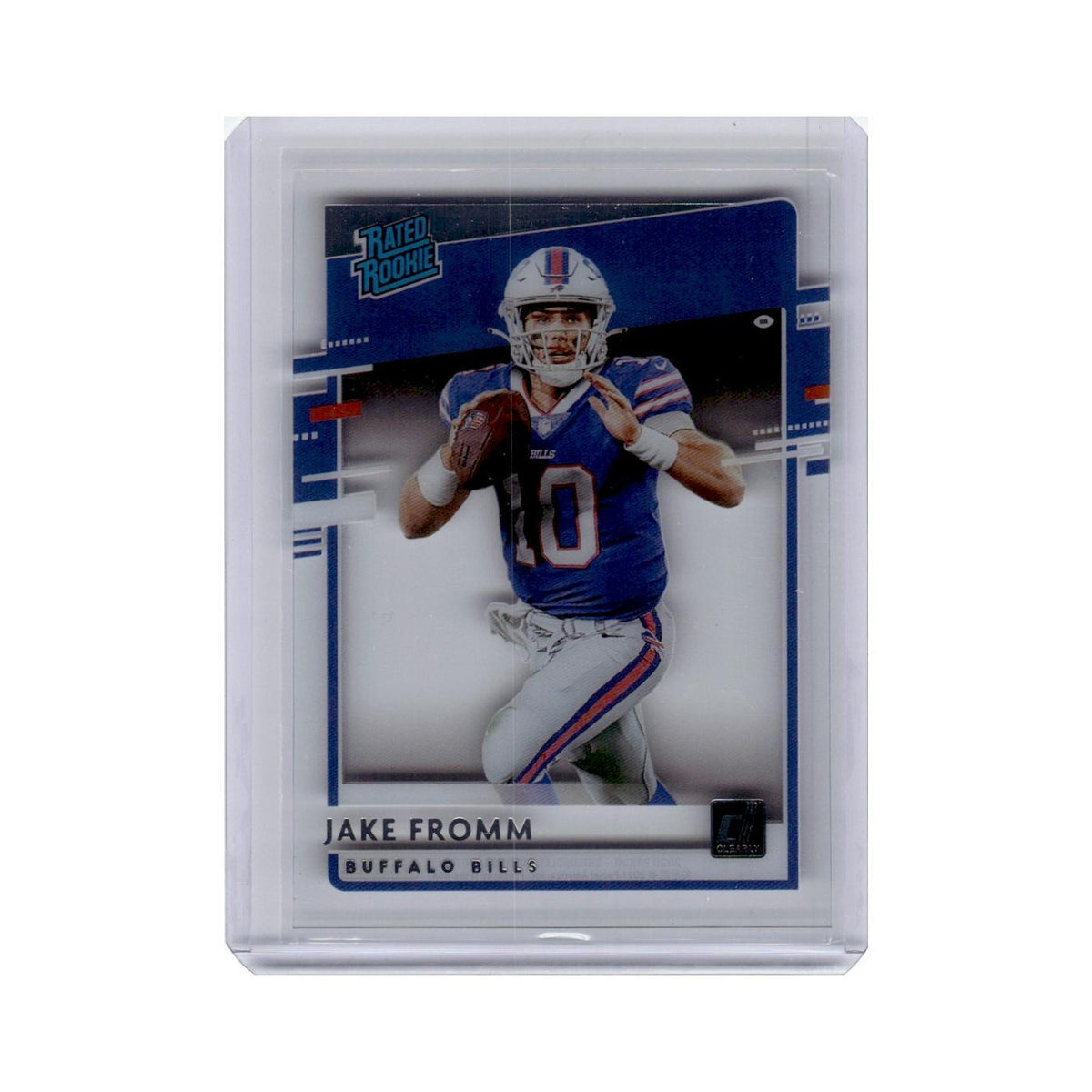Jake Fromm 2020 Donruss Clearly Rated Rookie #RR-JF Buffalo Bills NM