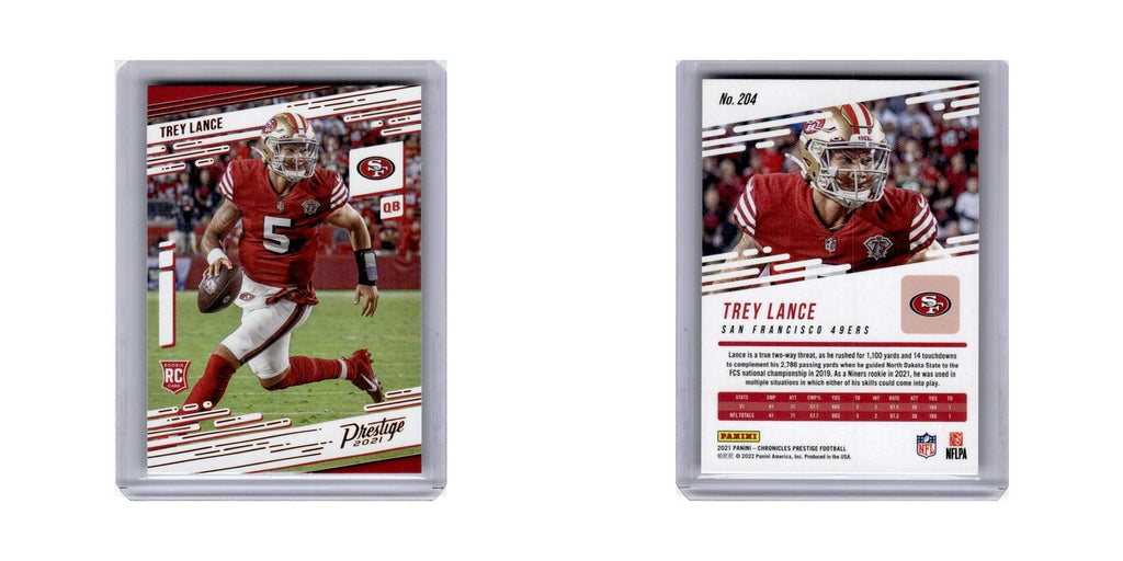 Trey Lance Rookie 2021 Panini Prestige #204 San Francisco 49ers Football Card NM