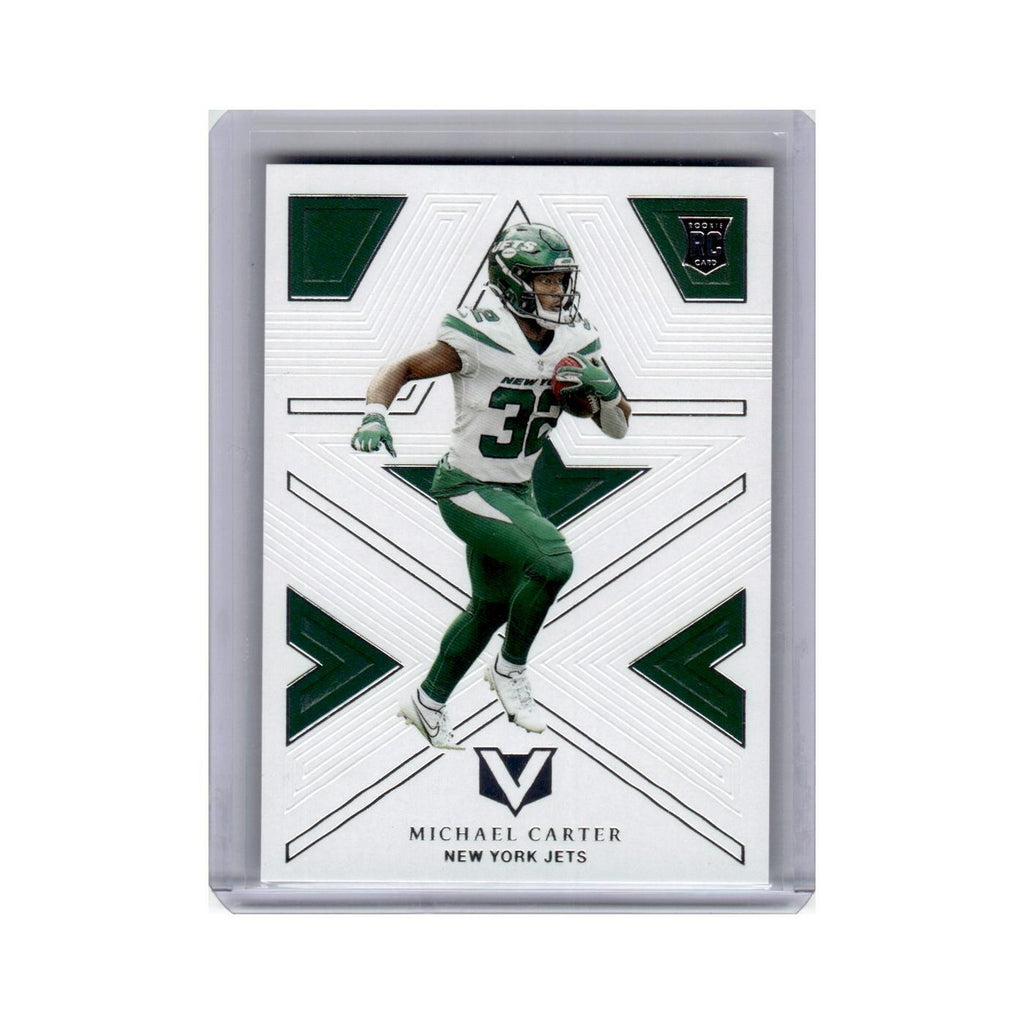 Michael Carter Rookie 2021 Panini Chronicles Vertex #V-15 New York Jets NM