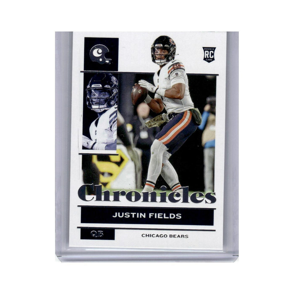 Justin Fields Rookie 2021 Panini Chronicles #19 Chicago Bears Football Card NM