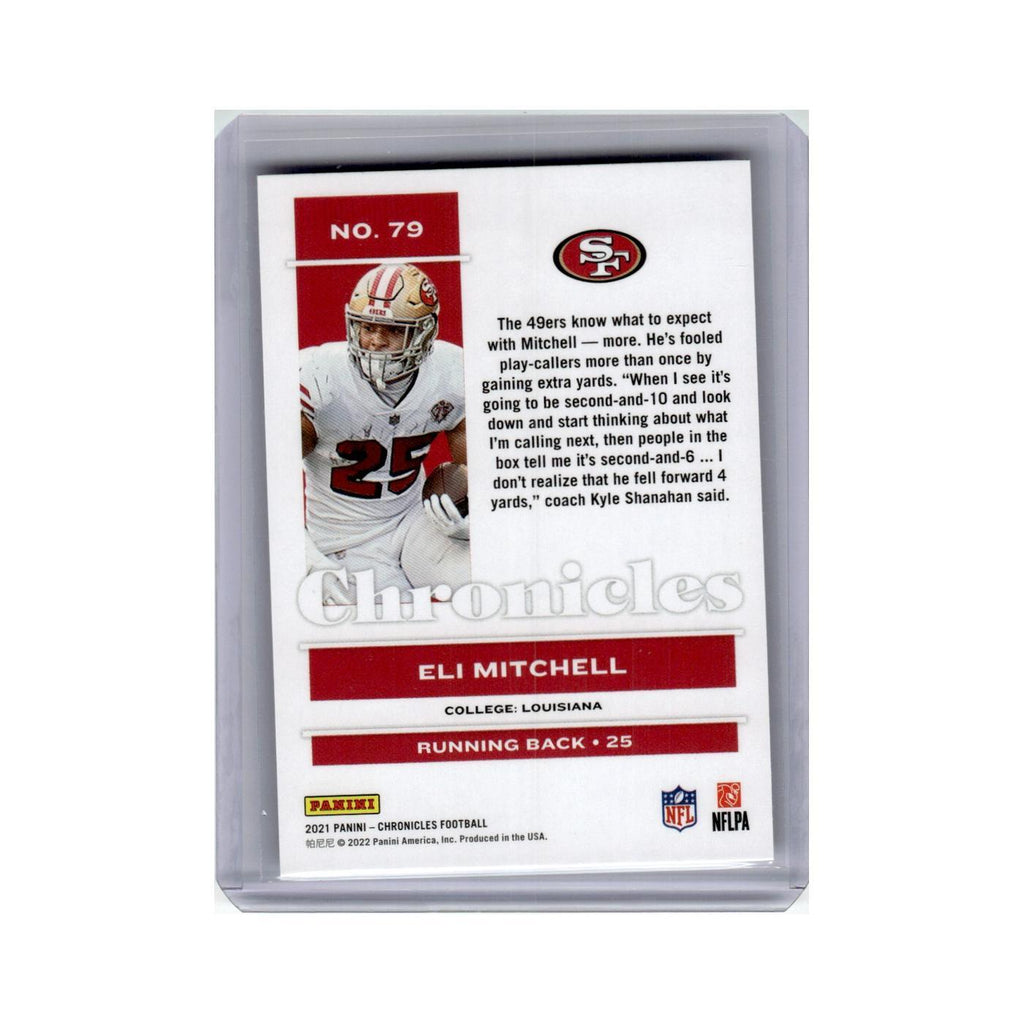 Eli Mitchell Rookie 2021 Panini Chronicles #79 San Francisco 49ers NM