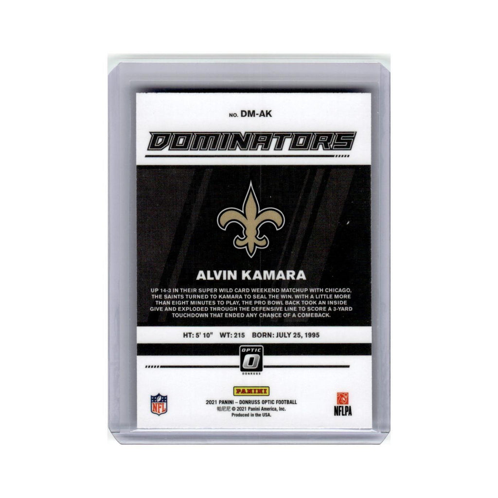 Alvin Kamara 2021 Donruss Optic Dominators #DM-AK New Orleans Saints NM