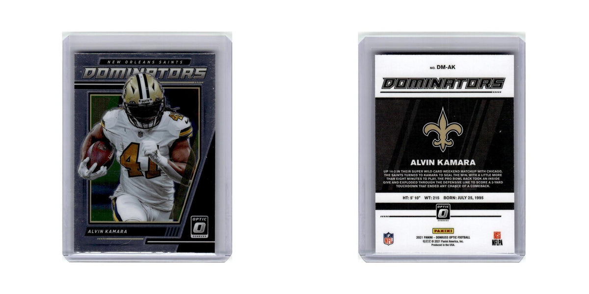 Alvin Kamara 2021 Donruss Optic Dominators #DM-AK New Orleans Saints NM