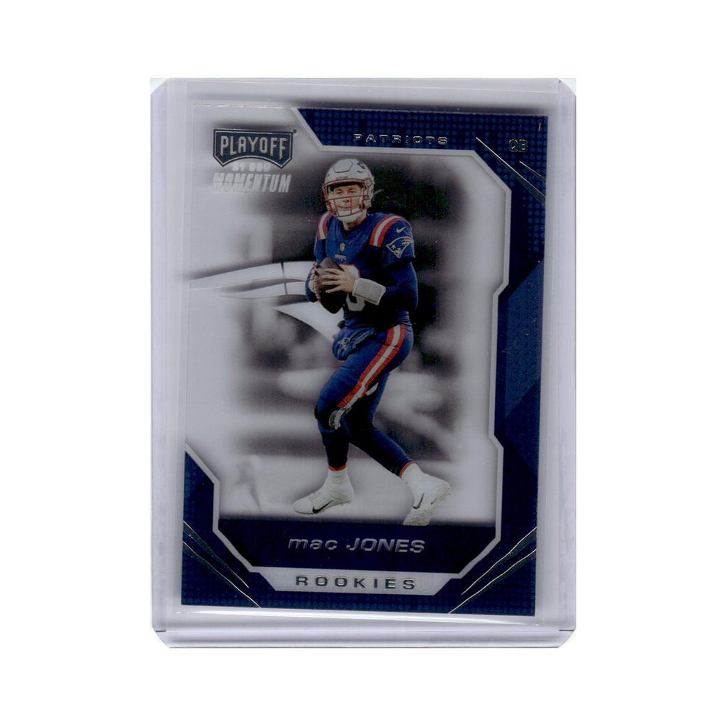 Mac Jones 2021 Panini Chronicles Playoff Momentum Rookies #PMR-9 Patriots NM