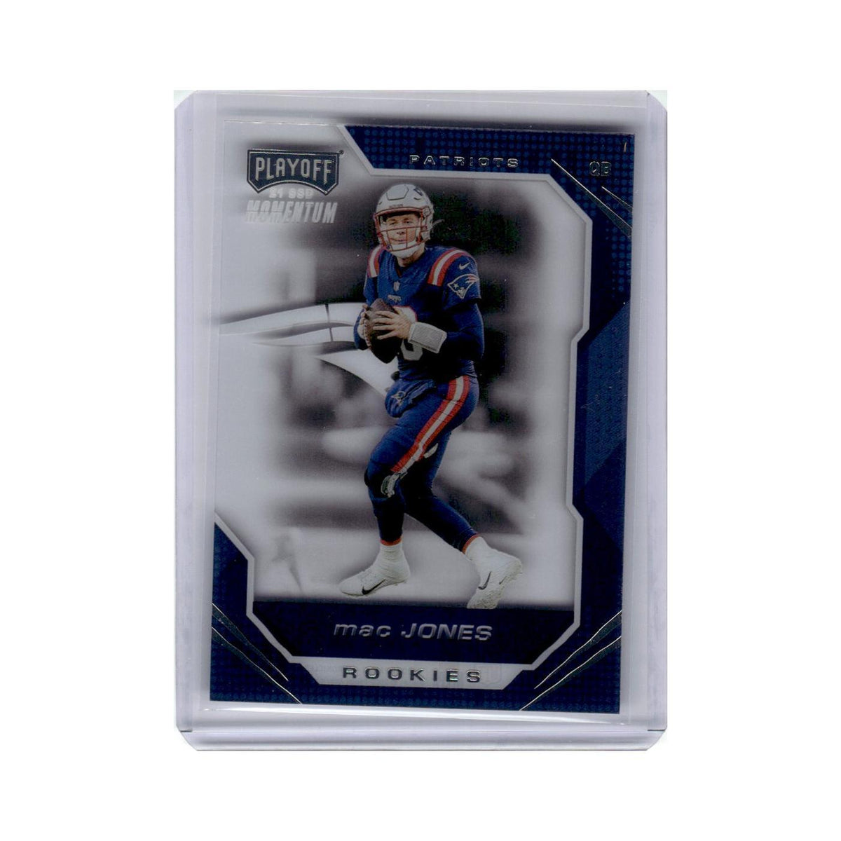 Mac Jones 2021 Panini Chronicles Playoff Momentum Rookies #PMR-9 Patriots NM