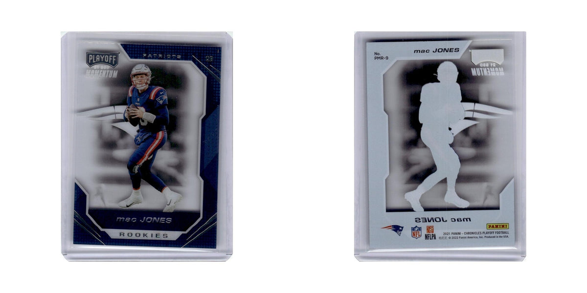 Mac Jones 2021 Panini Chronicles Playoff Momentum Rookies #PMR-9 Patriots NM