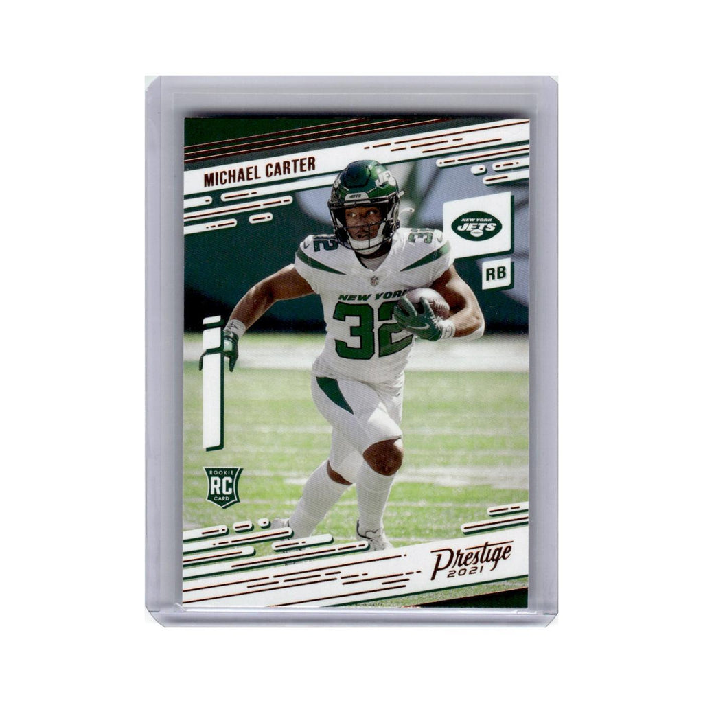 Michael Carter Rookie 2021 Panini Prestige #218 New York Jets Football Card NM
