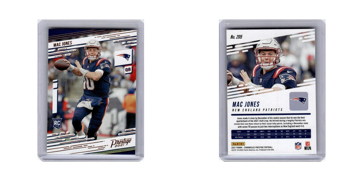 Mac Jones Rookie 2021 Panini Chronicles Luminance #205 New England Patriots NM