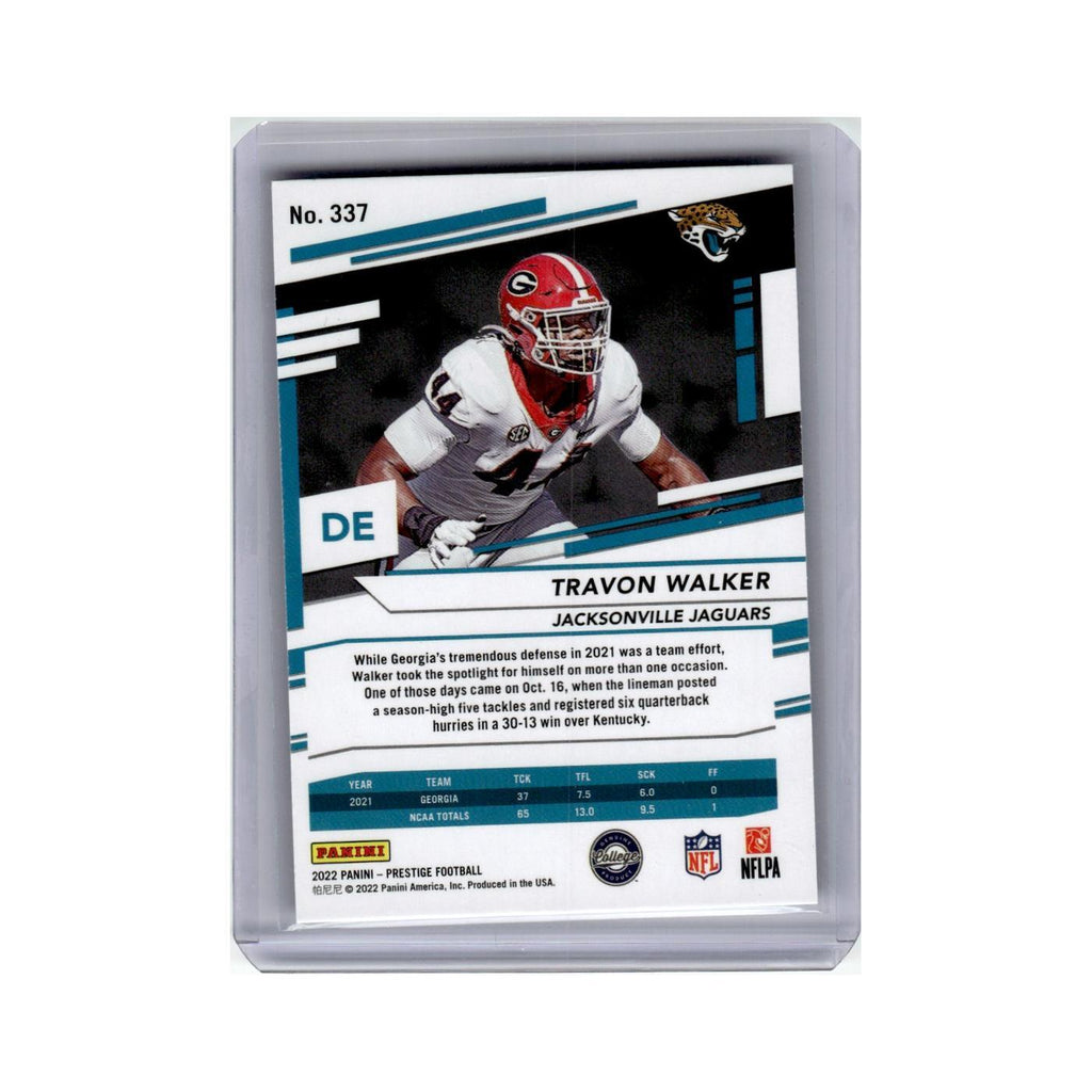 Travon Walker Rookie 2022 Panini Prestige Xtra Points #337 Jaguars NM