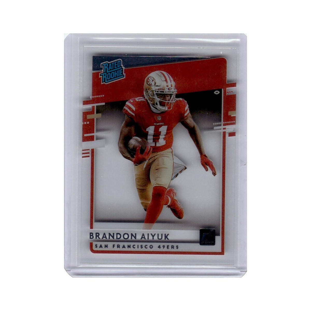 Brandon Aiyuk 2020 Donruss Clearly Rated Rookie #RR-BA San Francisco 49ers NM