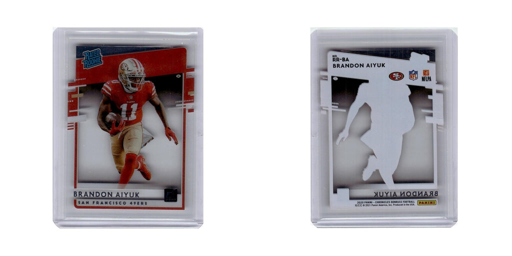 Brandon Aiyuk 2020 Donruss Clearly Rated Rookie #RR-BA San Francisco 49ers NM