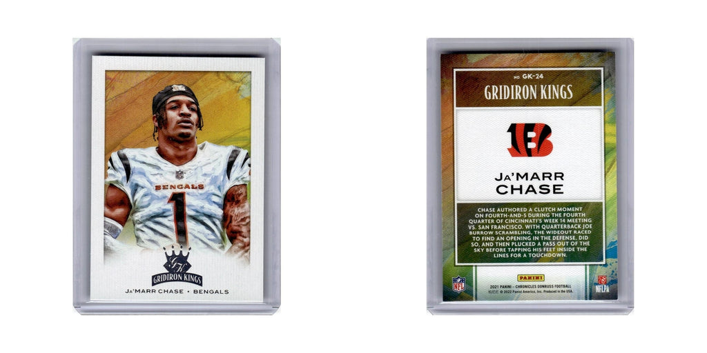 Ja'Marr Chase 2021 Panini Chronicles Gridiron Kings #GK-24 Cincinnati Bengals NM