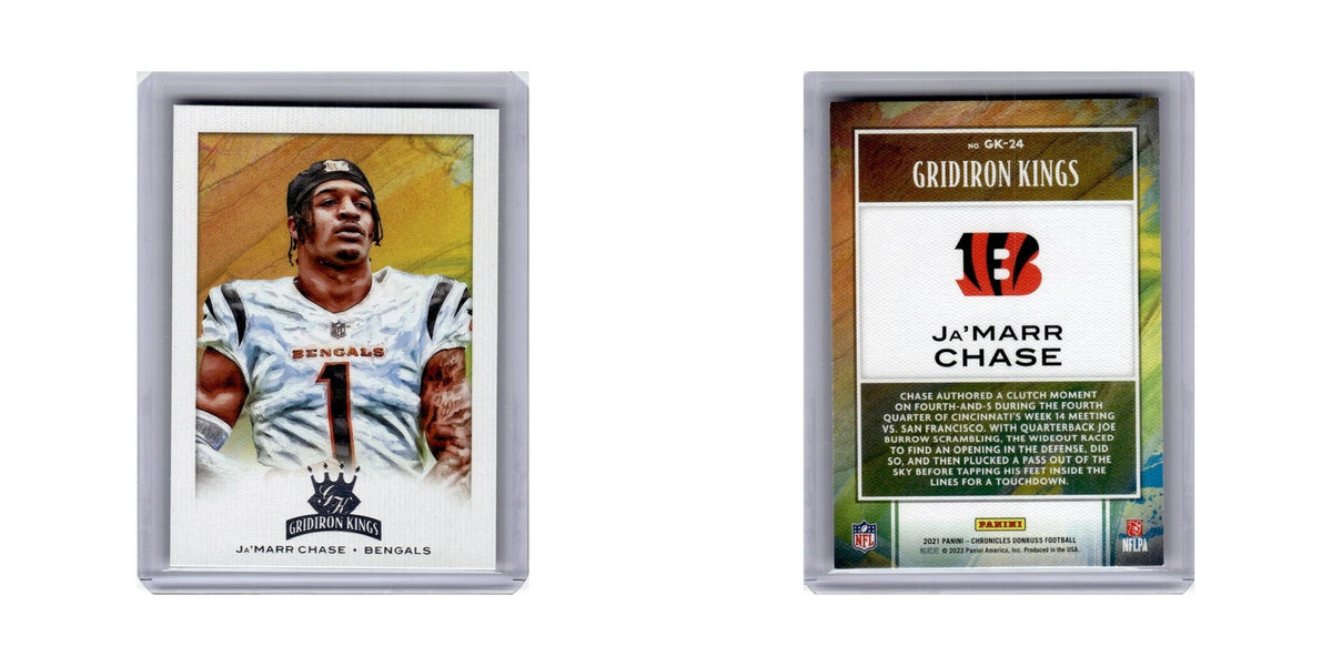 Ja'Marr Chase 2021 Panini Chronicles Gridiron Kings #GK-24 Cincinnati Bengals NM