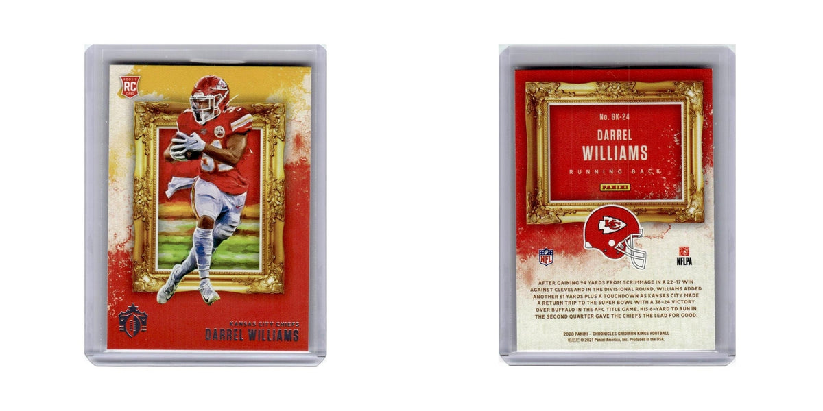 Darrel Williams Rookie 2020 Panini Chronicles Gridiron Kings #GK-24 Chiefs NM