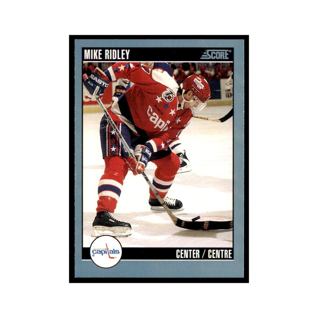 1992 Score Canadian Mike Ridley Washington Capitals #187