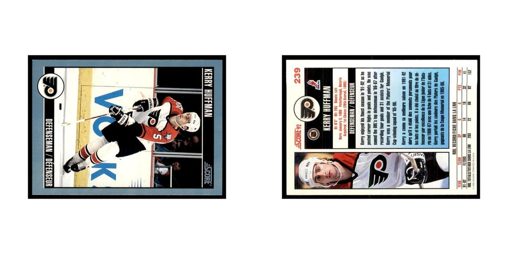1992 Score Canadian Kerry Huffman Philadelphia Flyers #239