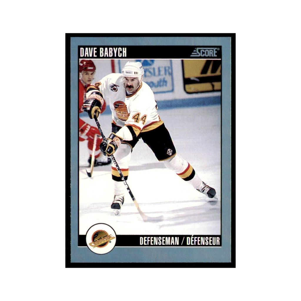 1992 Score Canadian Dave Babych Vancouver Canucks #212