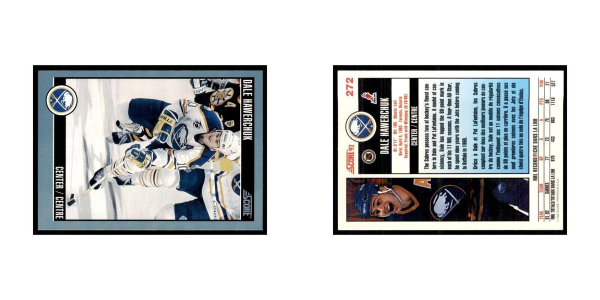 1992 Score Canadian Dale Hawerchuk Buffalo Sabres #272