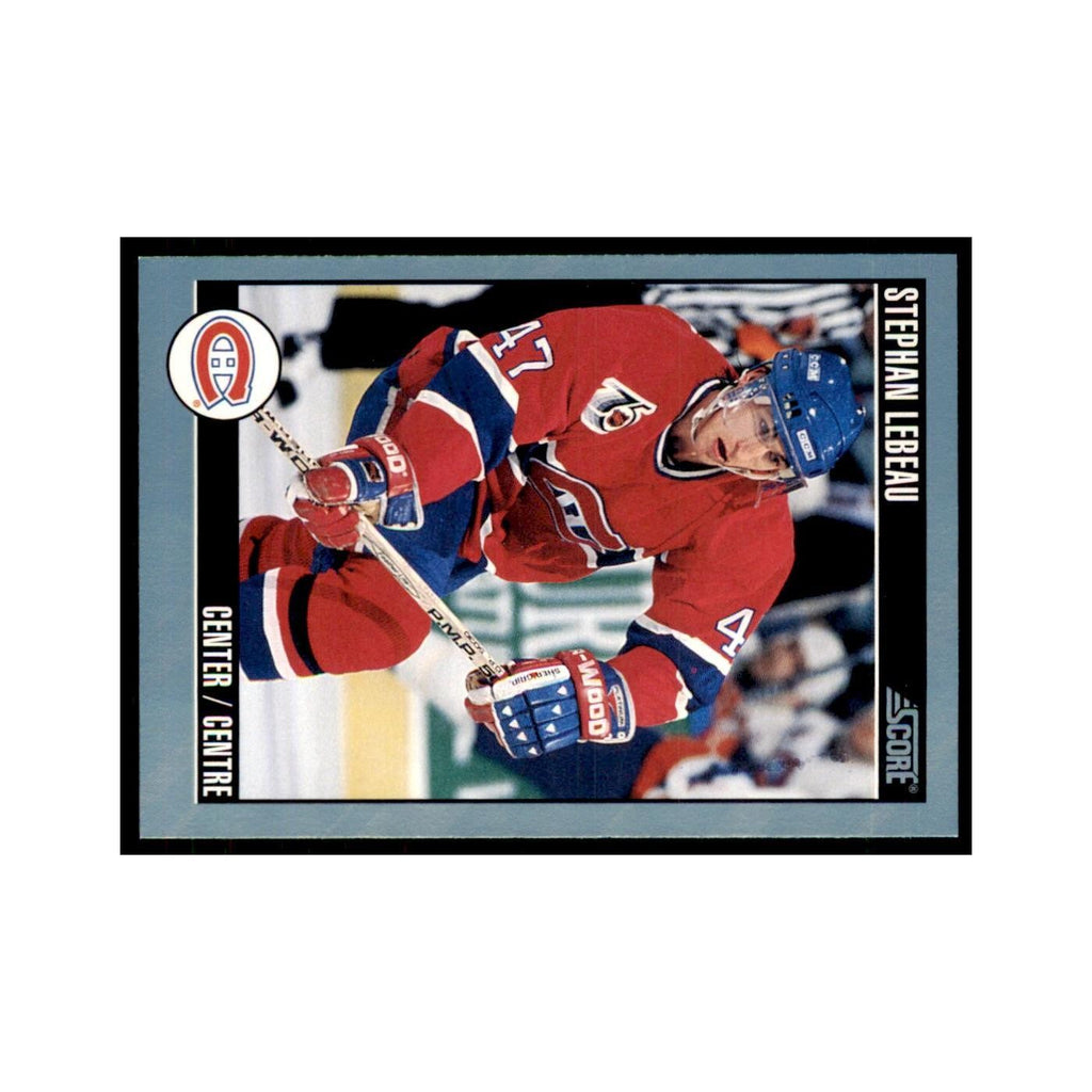 1992 Score Canadian Stephan Lebeau Montreal Canadiens #246