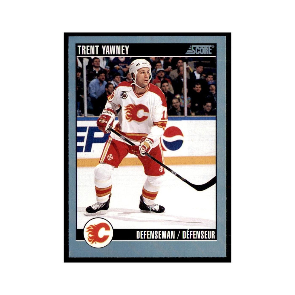 1992 Score Canadian Trent Yawney Calgary Flames #216