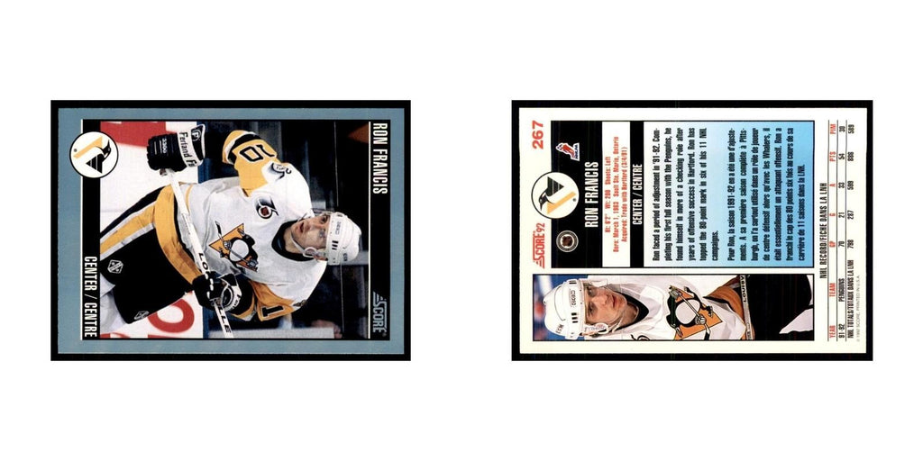 1992 Score Canadian Ron Francis Pittsburgh Penguins #267