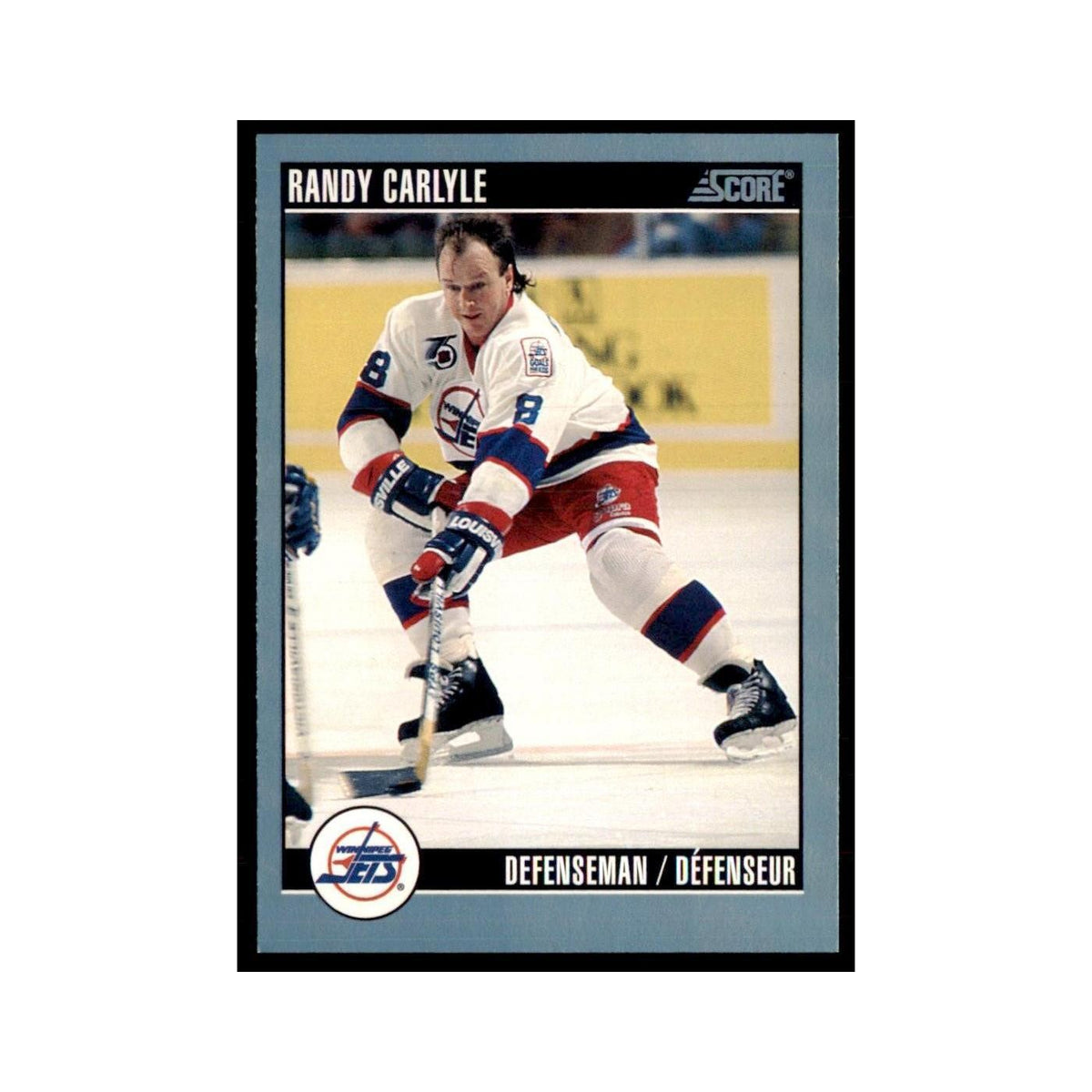 1992 Score Canadian Randy Carlyle Winnipeg Jets #167