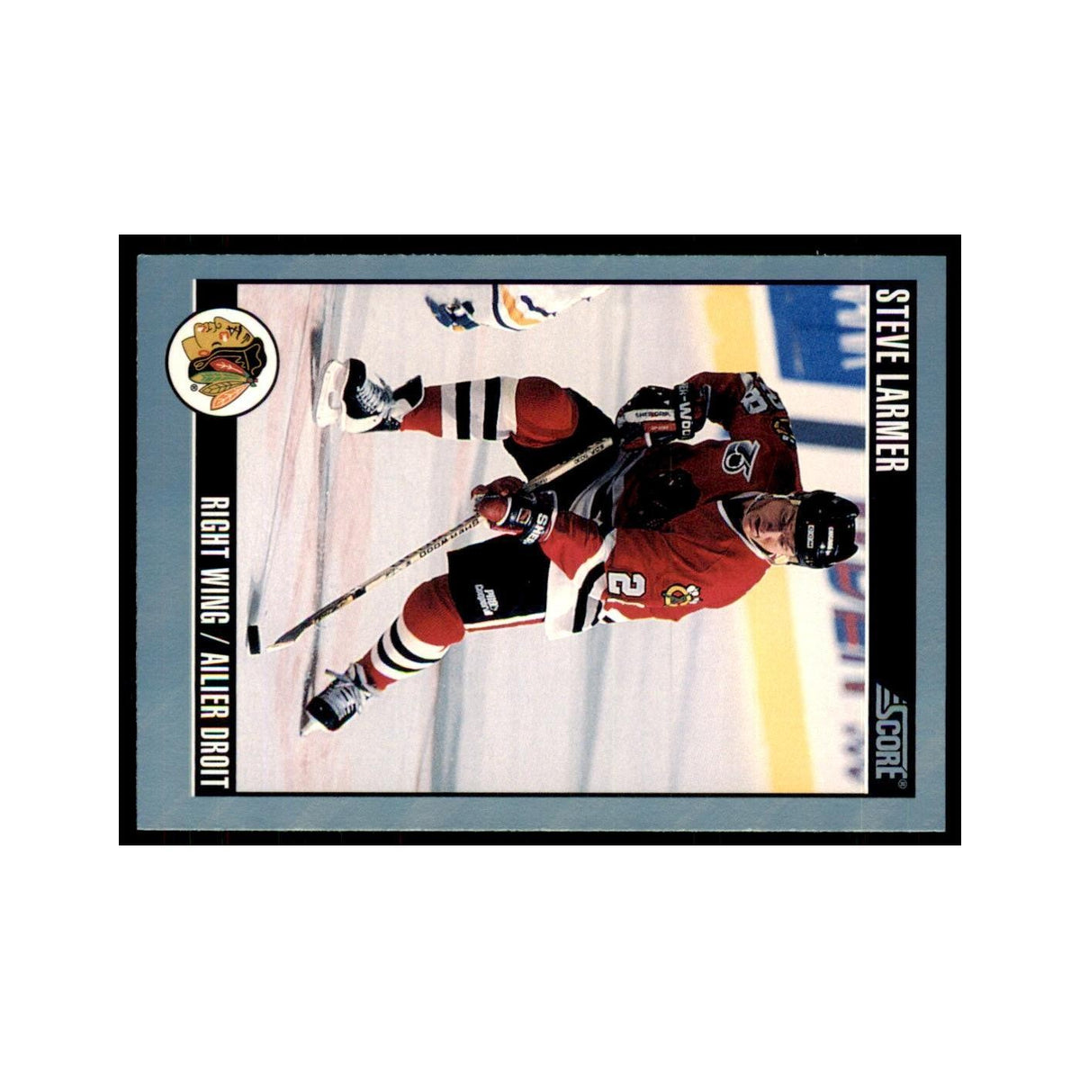 1992 Score Canadian Steve Larmer Chicago Blackhawks #266