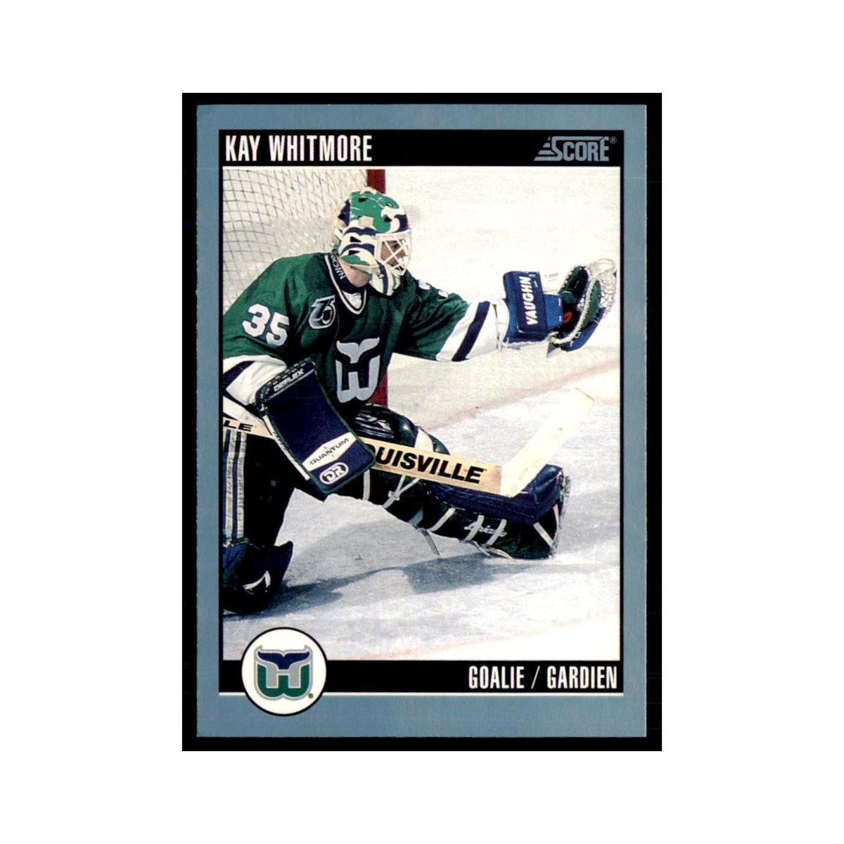 1992 Score Canadian Kay Whitmore Hartford Whalers #304