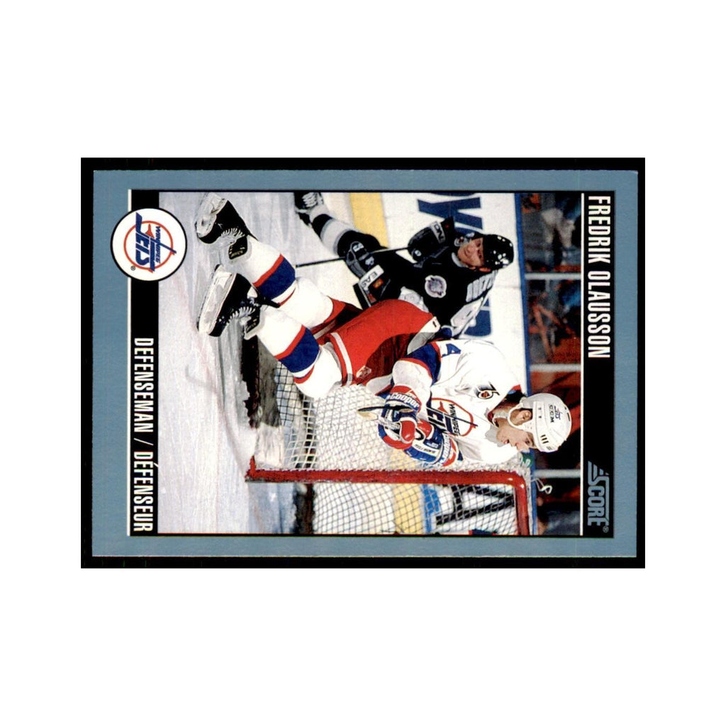 1992 Score Canadian Fredrik Olausson Winnipeg Jets #13